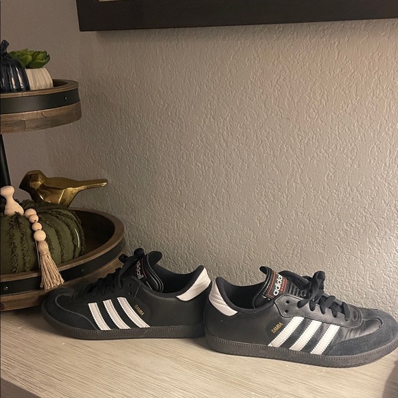 Adidas Samba Black with White Stripes Men's 5.5 - Picture 9 of 11